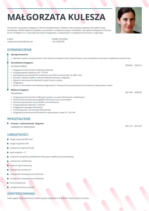 Szablon CV Dynamic