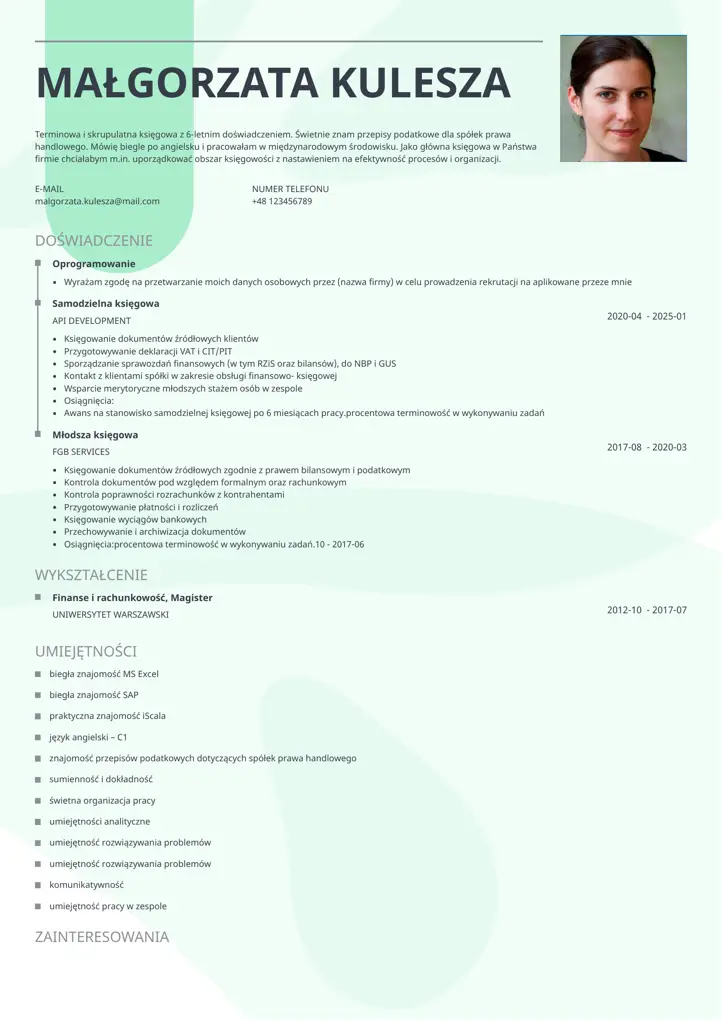 lumina cv template gray