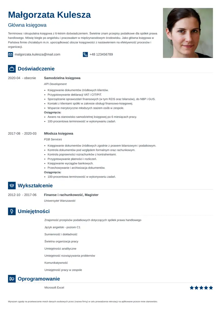 iconic cv template blue