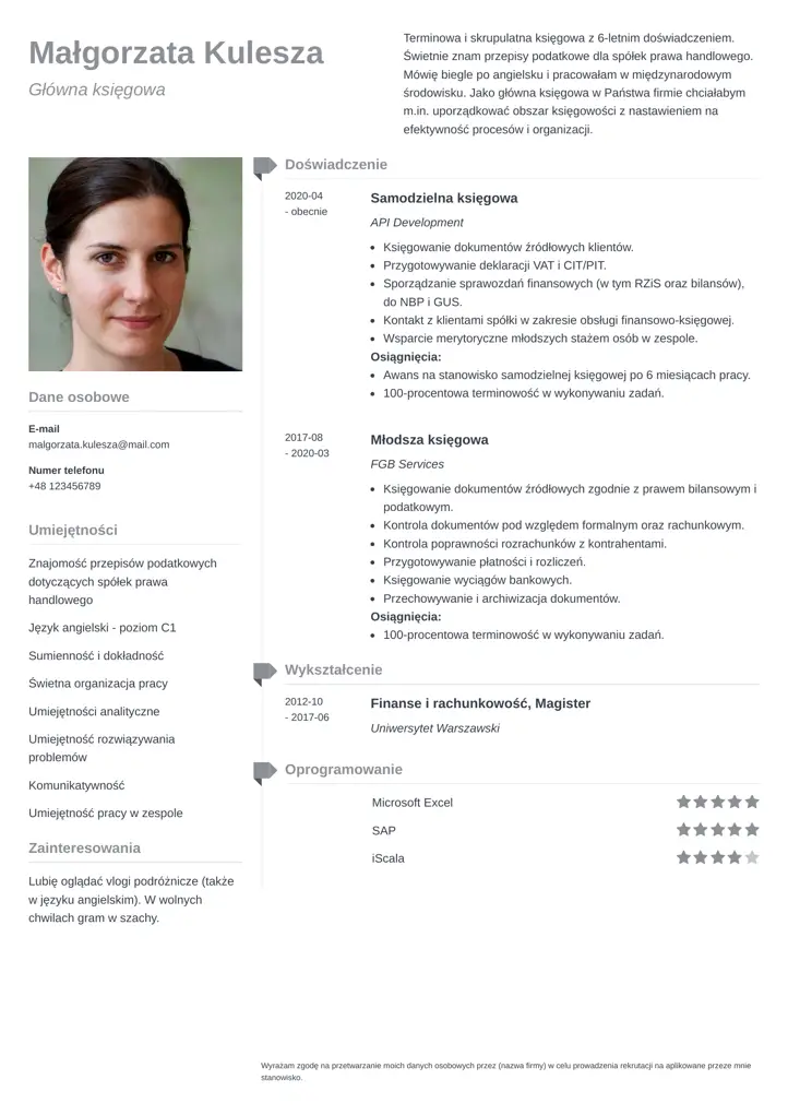 muse cv template gray