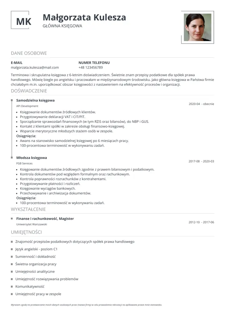 squares cv template gray