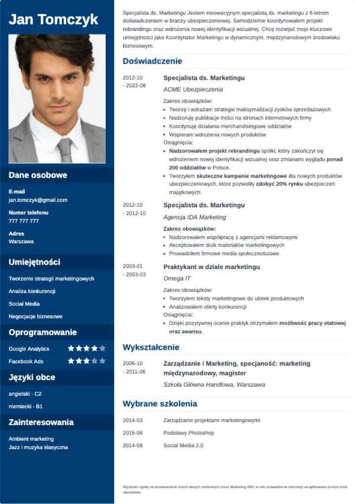 CV online Cascade