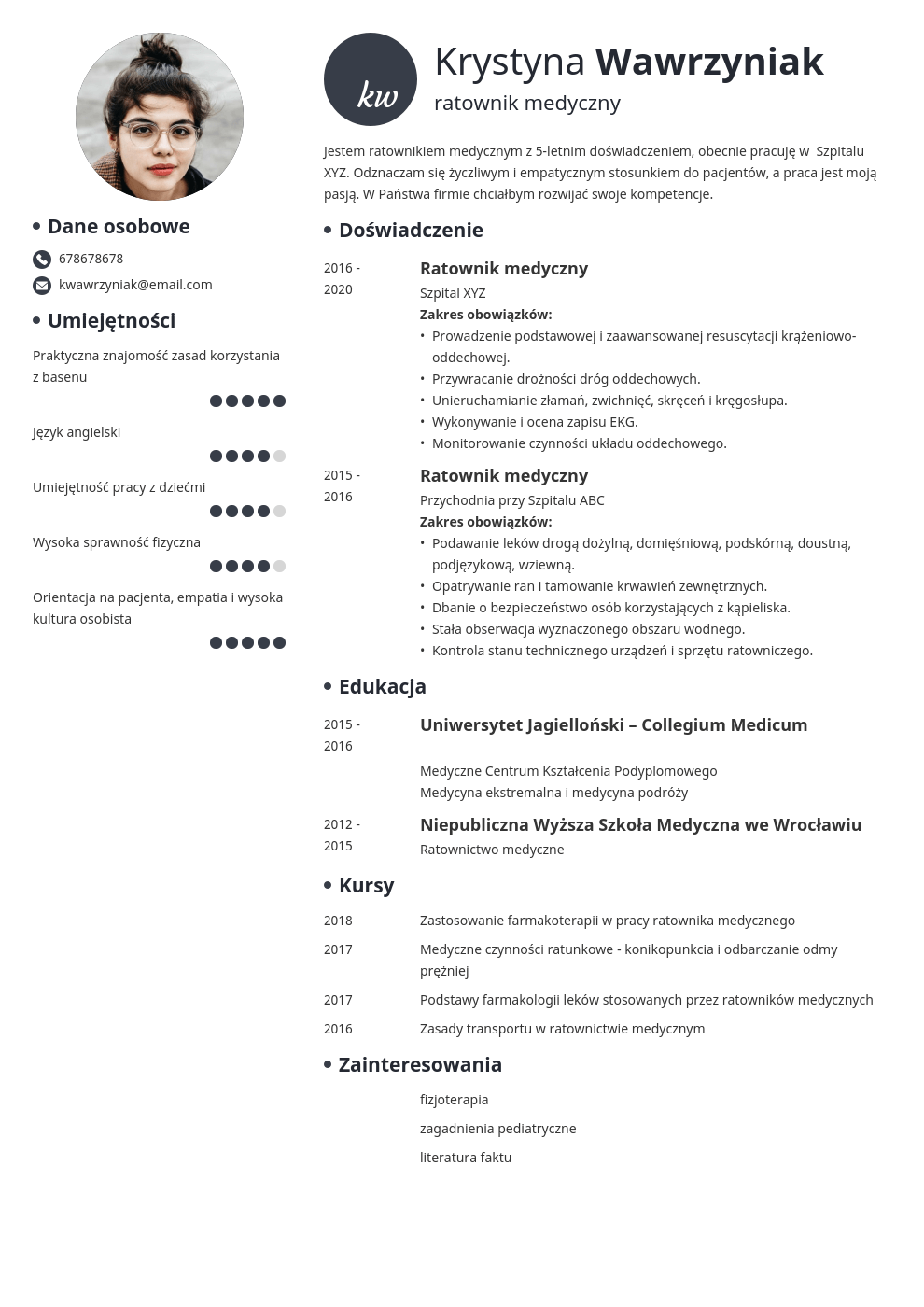 CV [wzór]: 75+ przykładów gotowych wzorów CV do pobrania