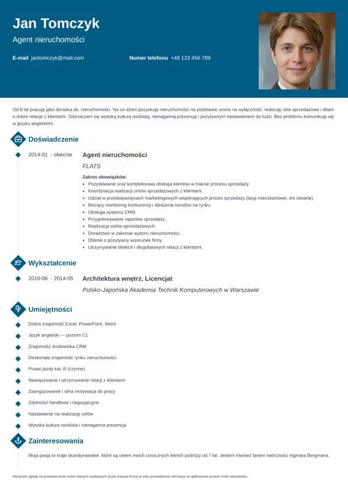 szablon cv design