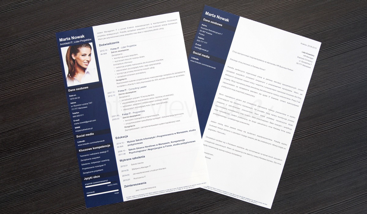 szablon listu motywacyjnego