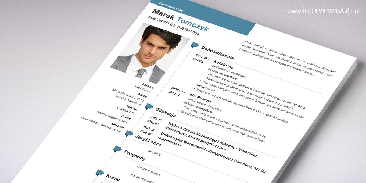 szablon CV Modern