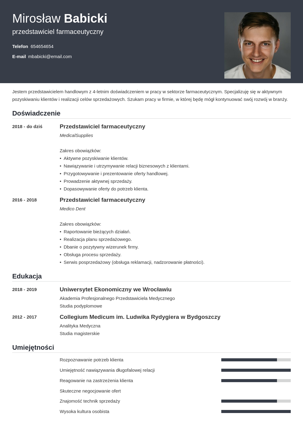 Curriculum Vitae - szablon do wypełnienia [top 20+ wzorów]