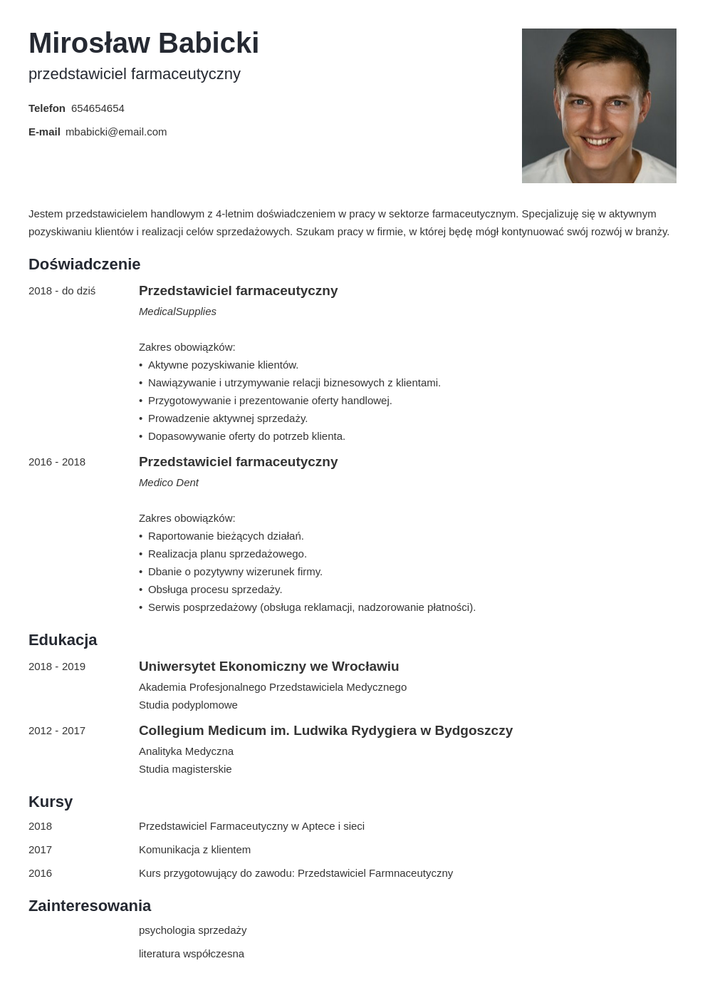 Curriculum Vitae - szablon do wypełnienia [top 20+ wzorów]