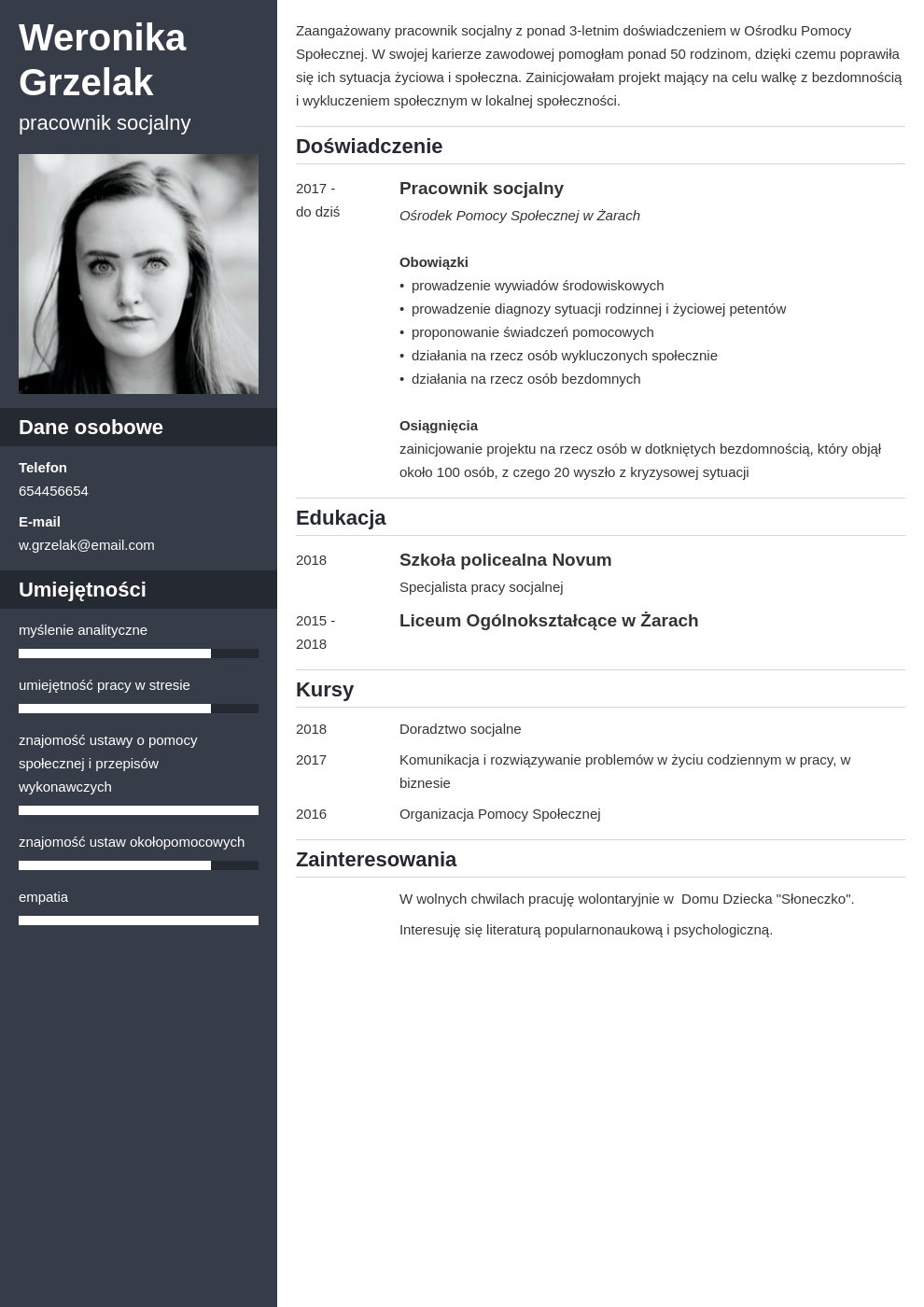 List motywacyjny pracownik socjalny - wzór i porady (+ CV)