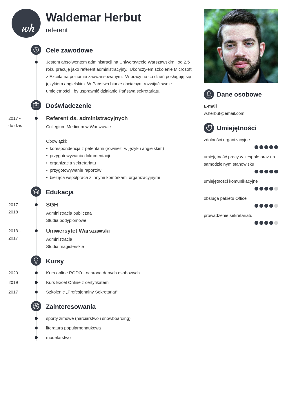 List Motywacyjny Na Stanowisko Referenta List motywacyjny referent - wzór, jak napisać + CV referenta