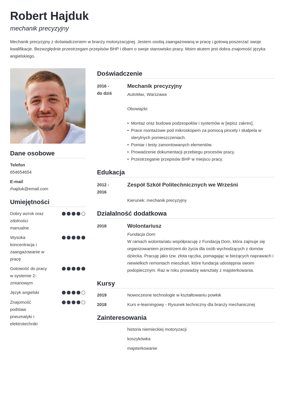 Co napisać o sobie w CV? Przykłady sekcji "O mnie" w CV