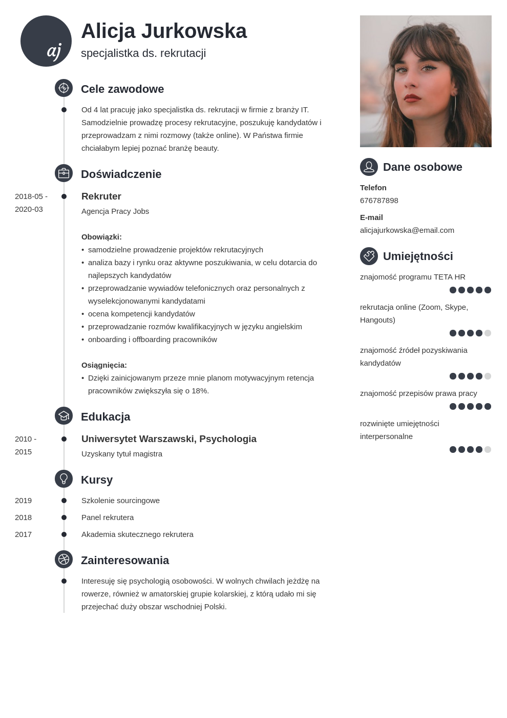 CV rekrutera - jak napisać skuteczne CV na stanowisko w HR?