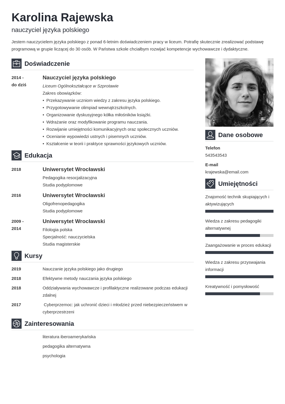 Elementy CV - jakie sekcje zawiera życiorys? Budowa CV