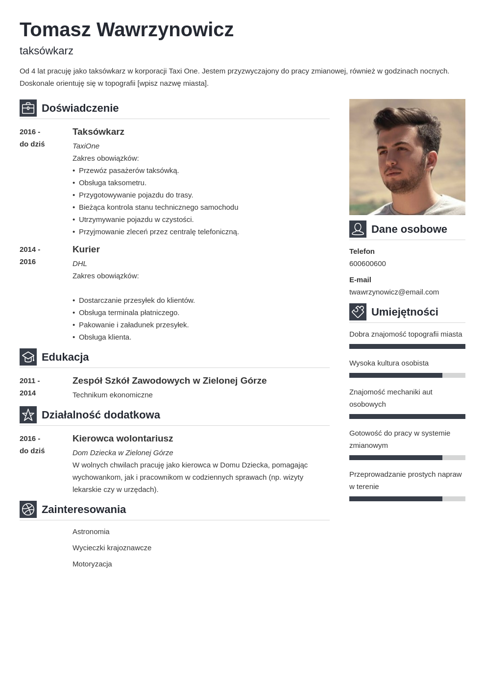 Cv font size uk image