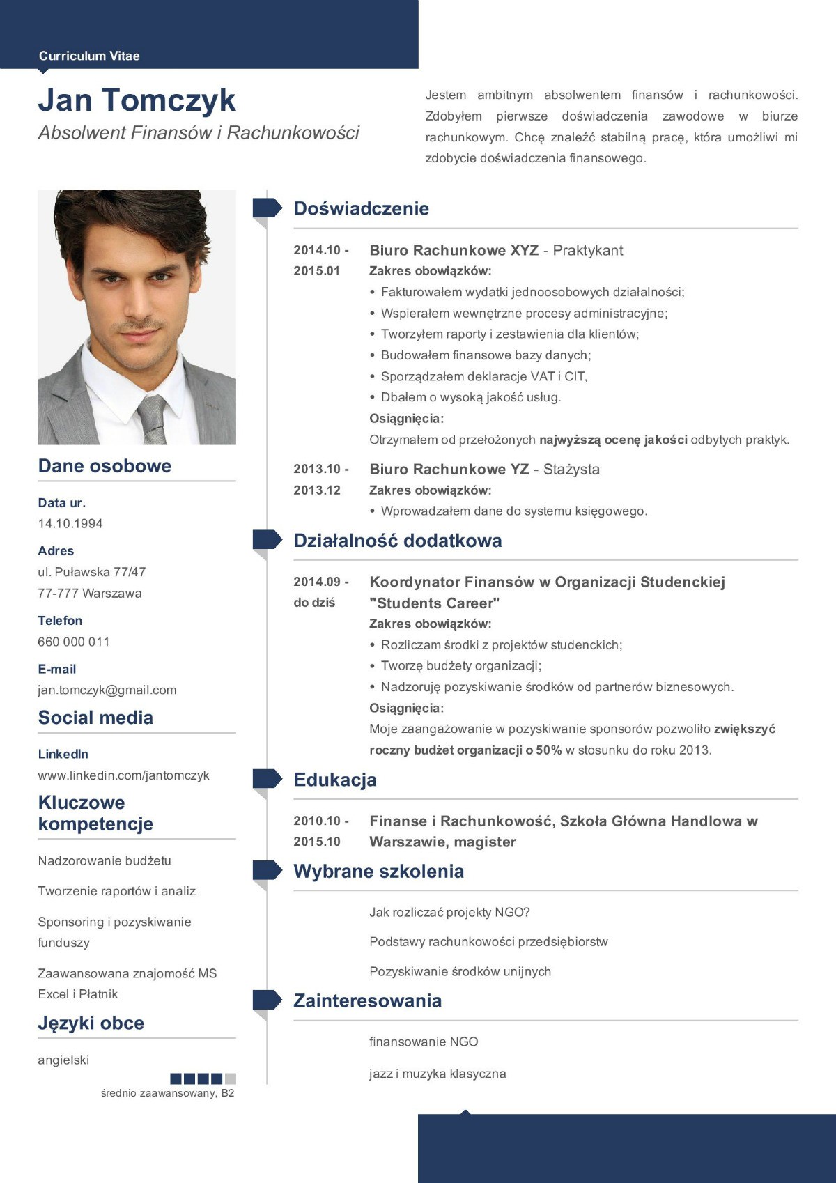 Wzór CV 2020: przykładowe CV do pracy [Pobierz gotowe CV]