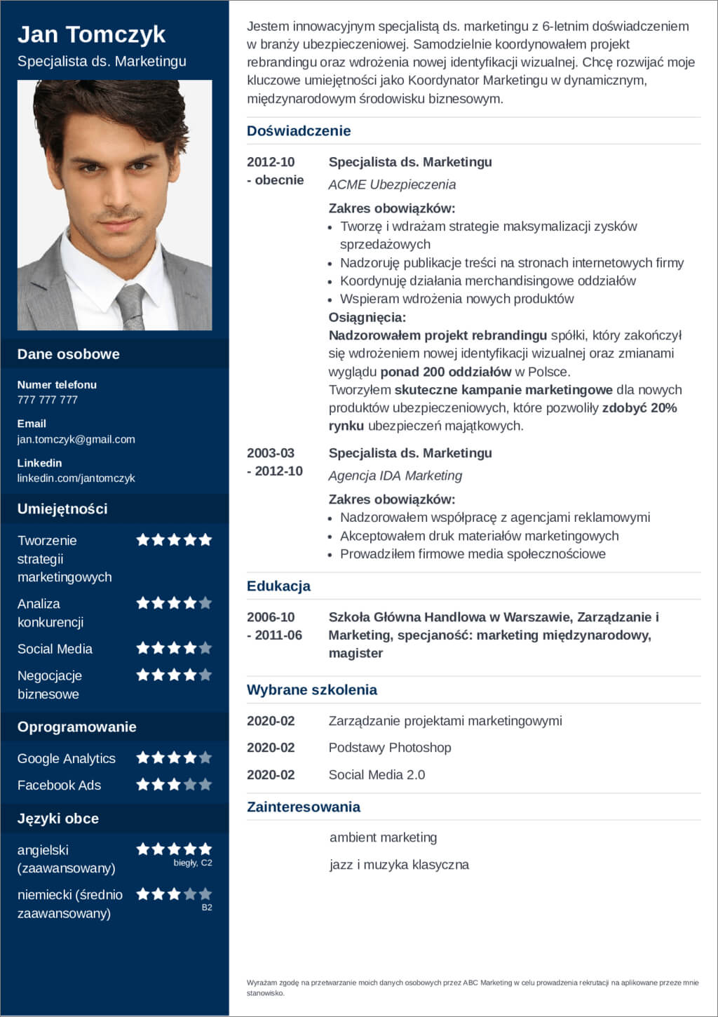 Program Do Pisania CV Stw rz Je Za Darmo W PDF