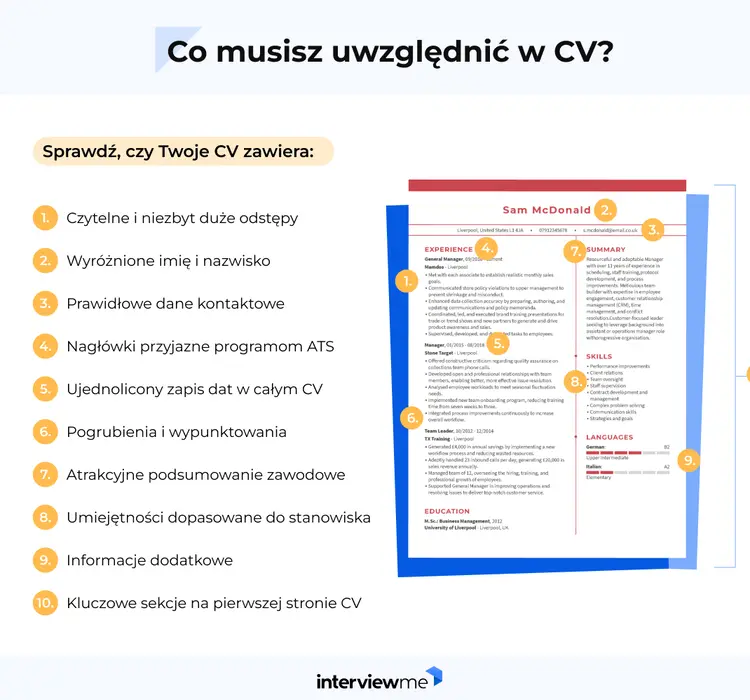 co musisz uwzględnić w CV