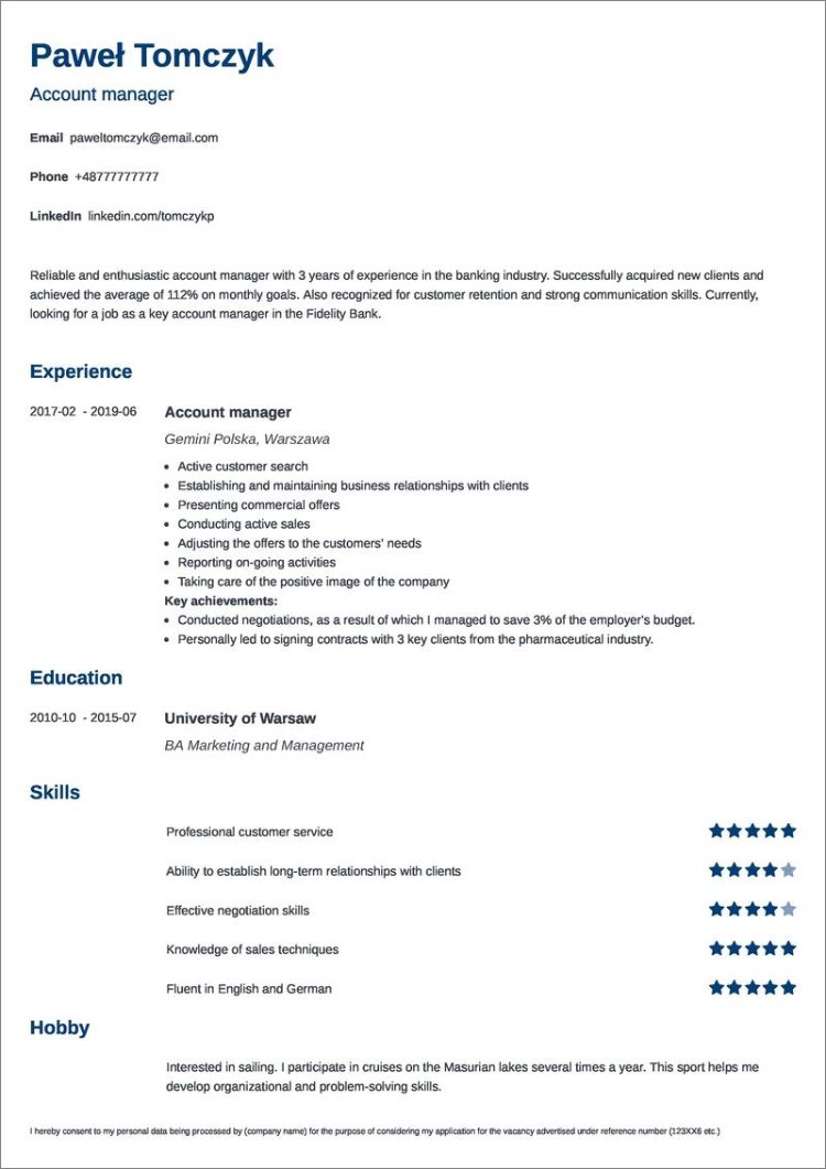resume for on campus jobs in usa   14
