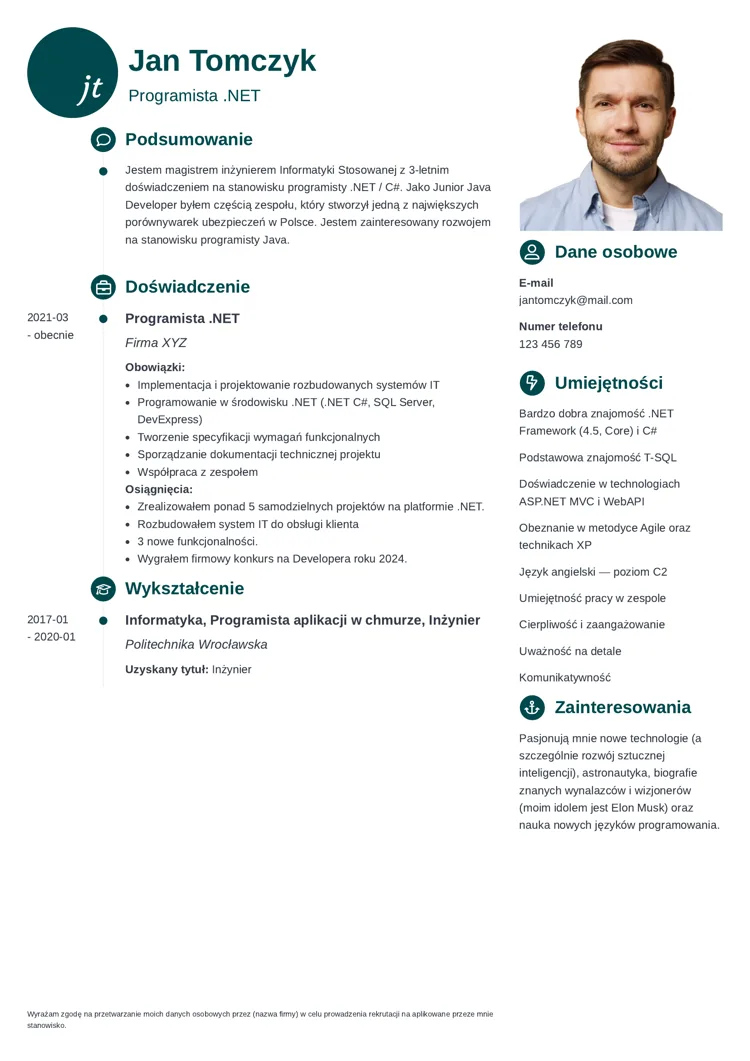 CV programista / informatyk - primo