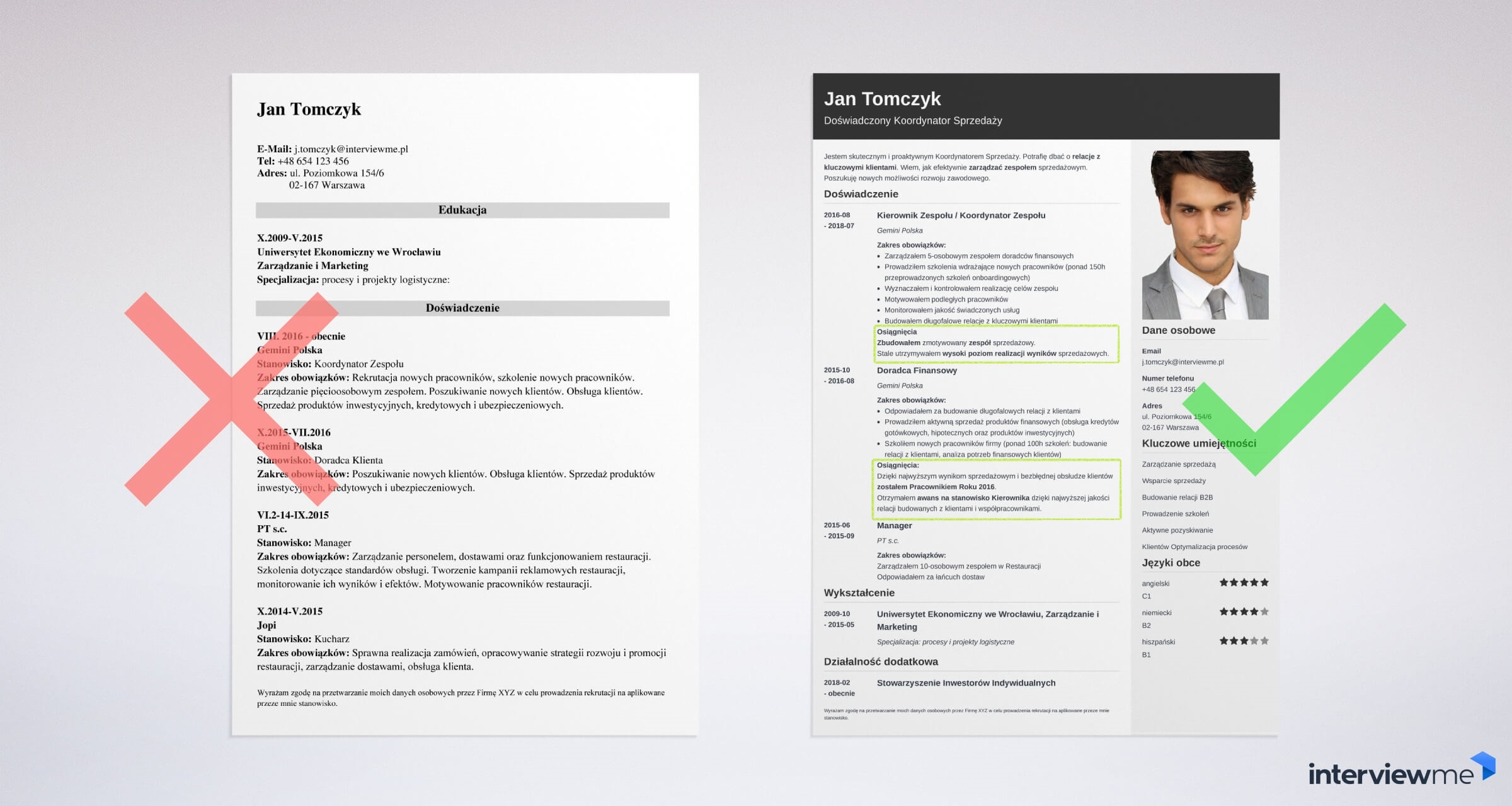 profesjonalne CV Piotr