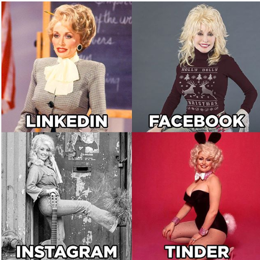 Dolly Parton Challenge - mem LinkedIn, Facebook, Instagram, Tinder