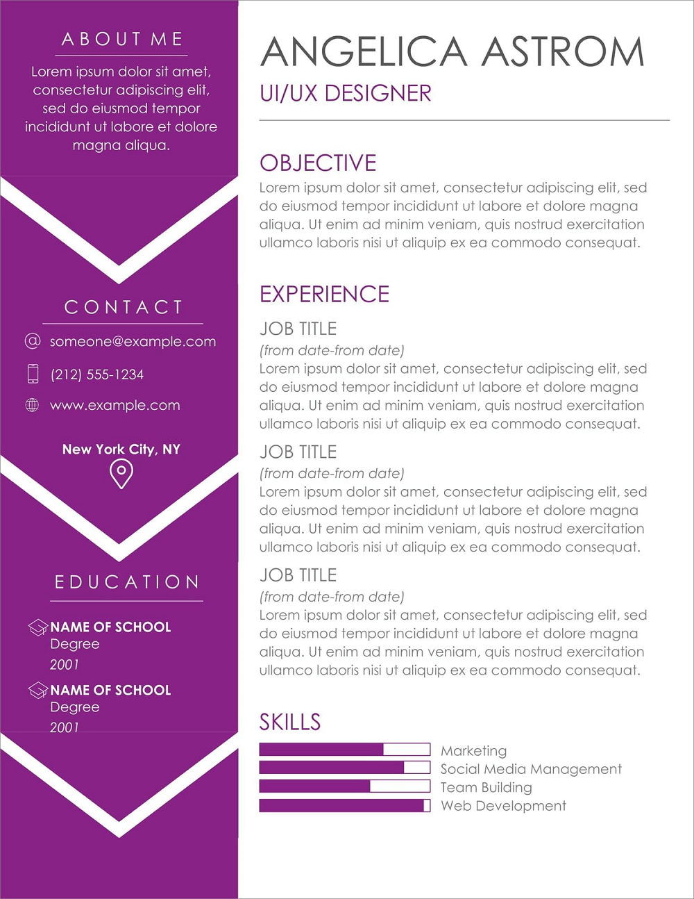 free cv templates