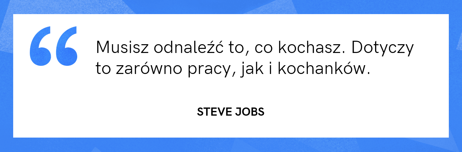 cytat motywacyjny - Steve Jobs