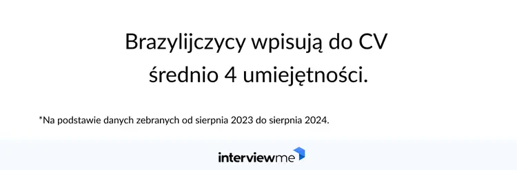 liczba umiejętności w CV Brazylia badanie