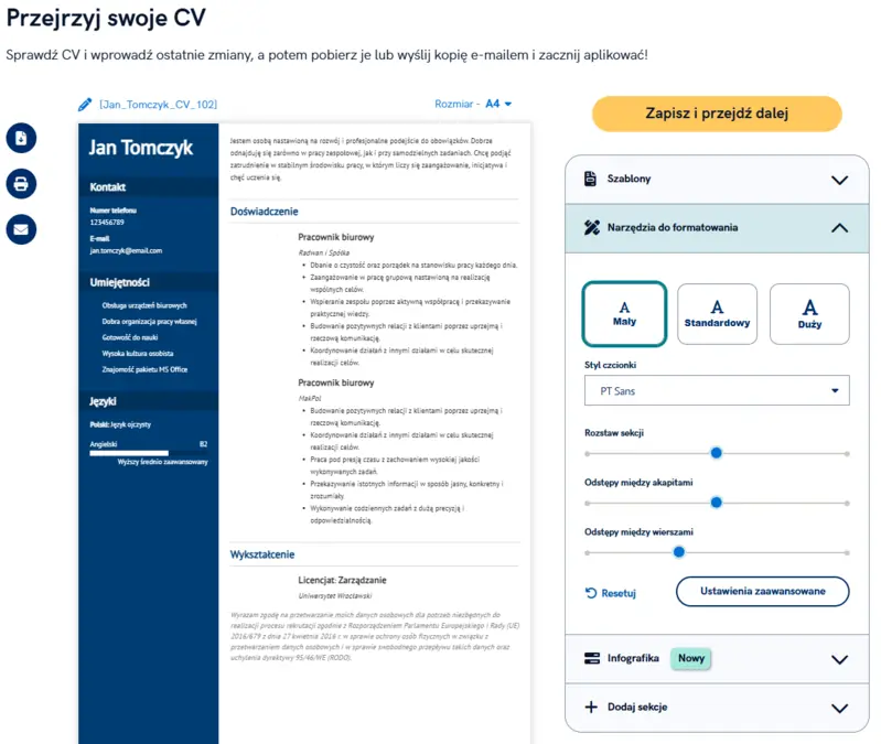 CV program do pobrania