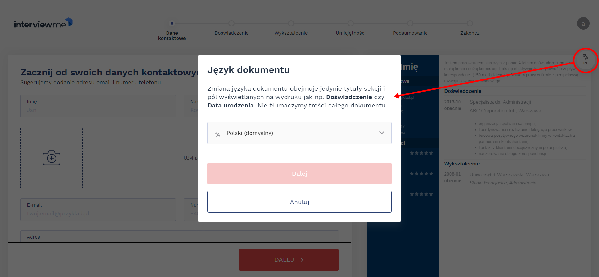 Program do pisania CV: stwórz je za darmo w PDF