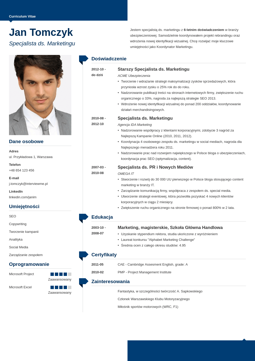 Szablon CV Modern