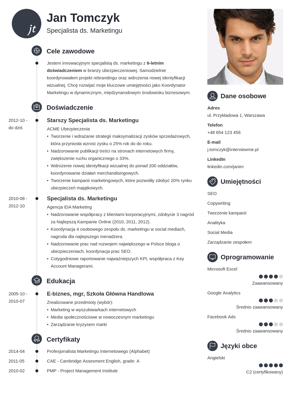 Szablon CV Primo